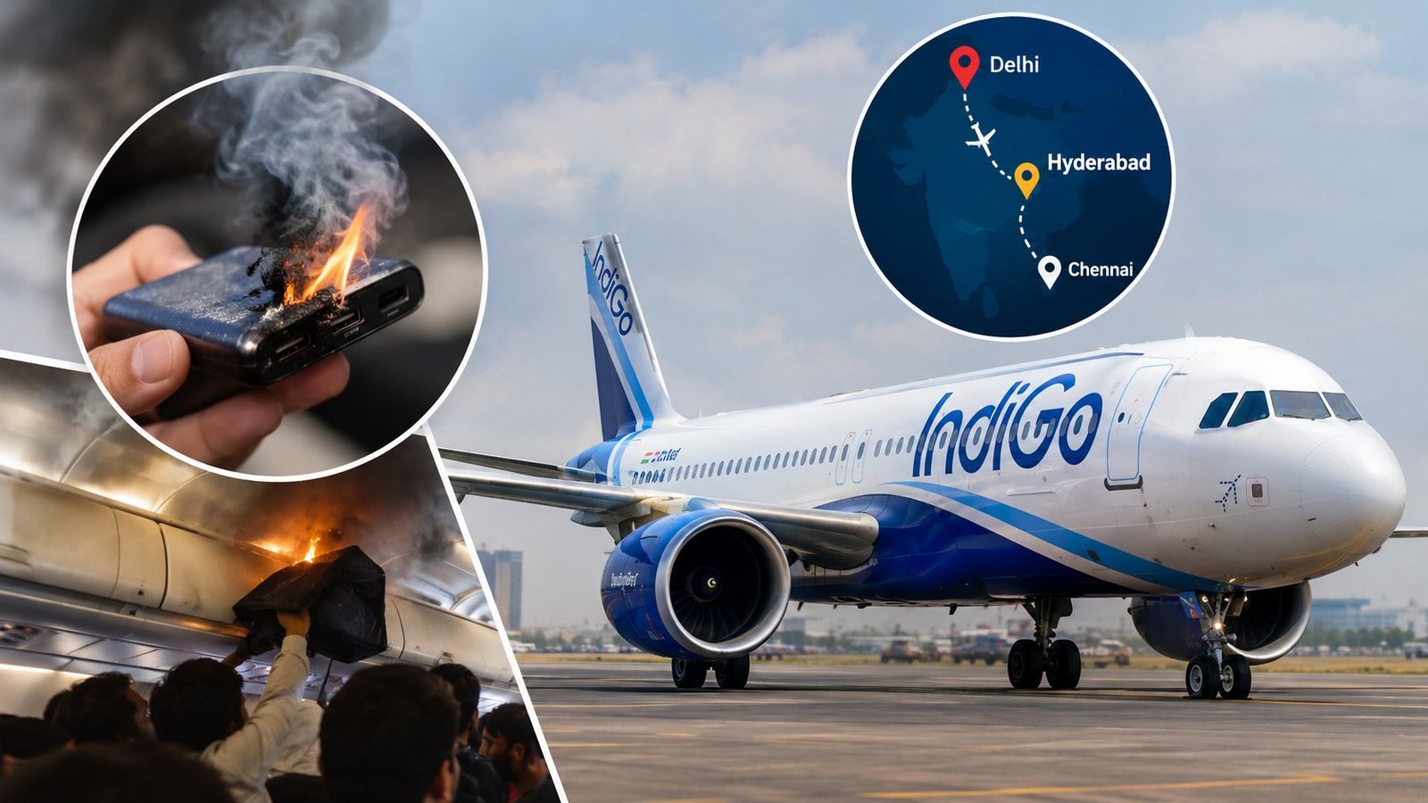 Powerbank Fire on IndiGo Aircraft